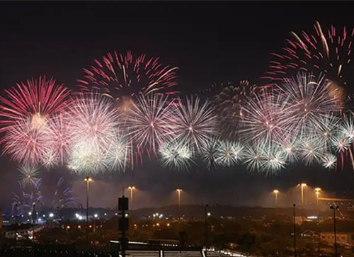 容城县焰火晚会